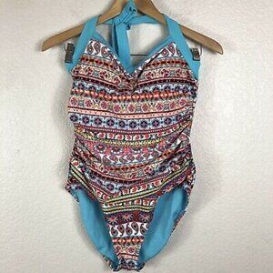 Into The Bleu halter swimsuit size 10